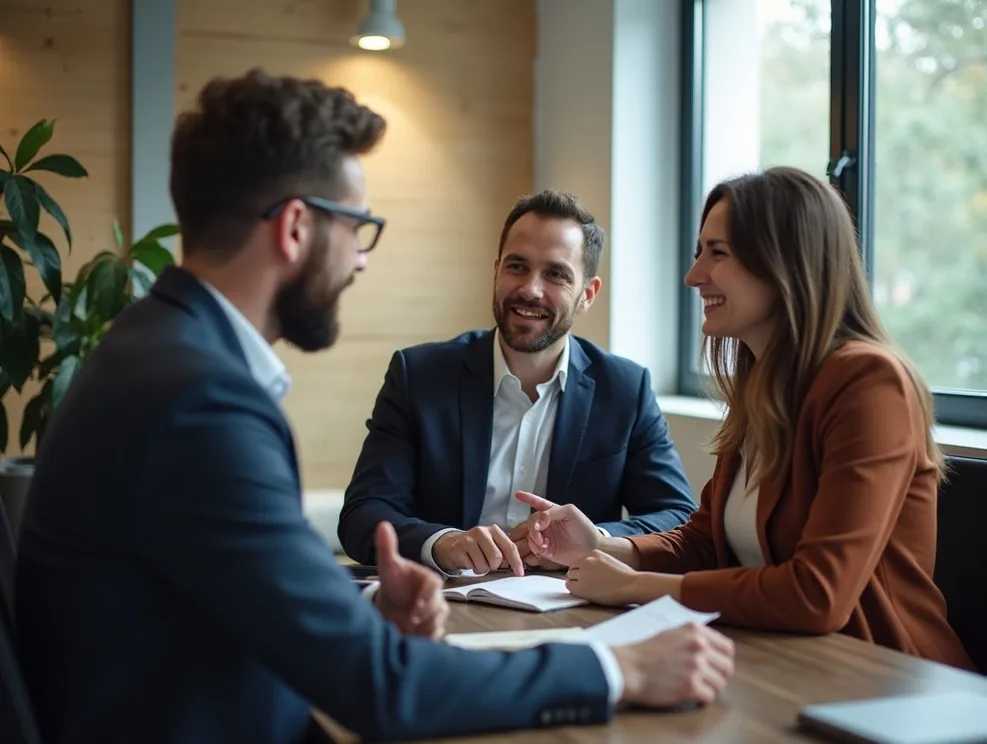 Mentor discussing brand promotion tactics